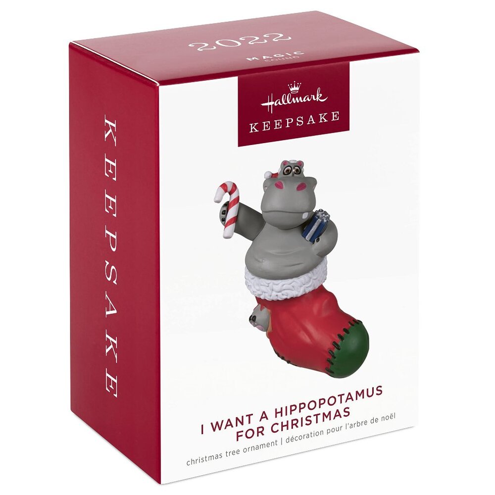 New! Musical I Want a Hippopotamus for Christmas Song Hallmark Keepsake Ornament